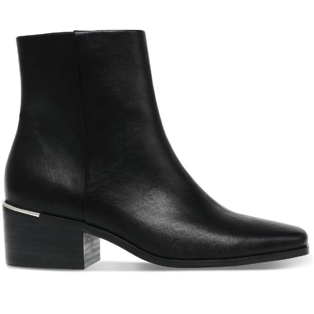 DV By Dolce Vita Womens Lustry Black Leather Zipper Ankle Boots Shoes NWT - Picture 2 of 4